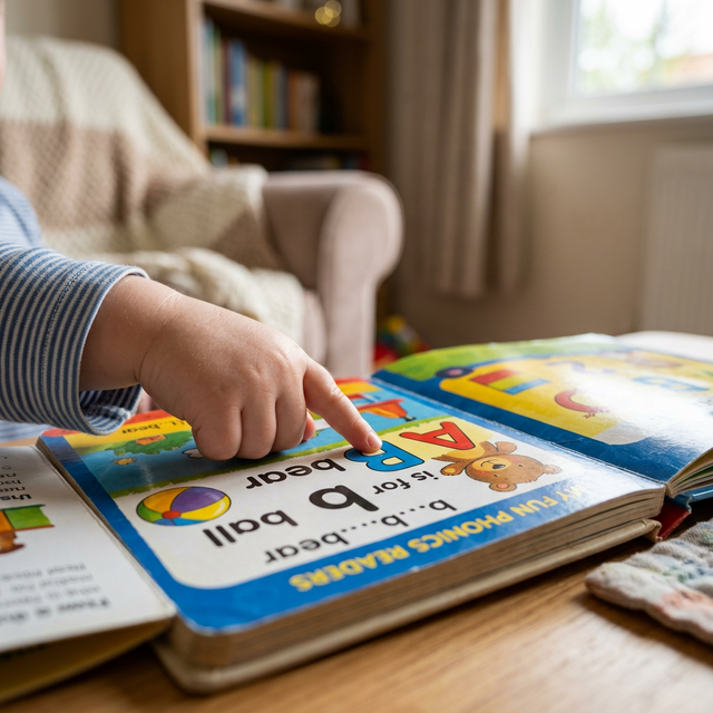 Kids learning to read phonics